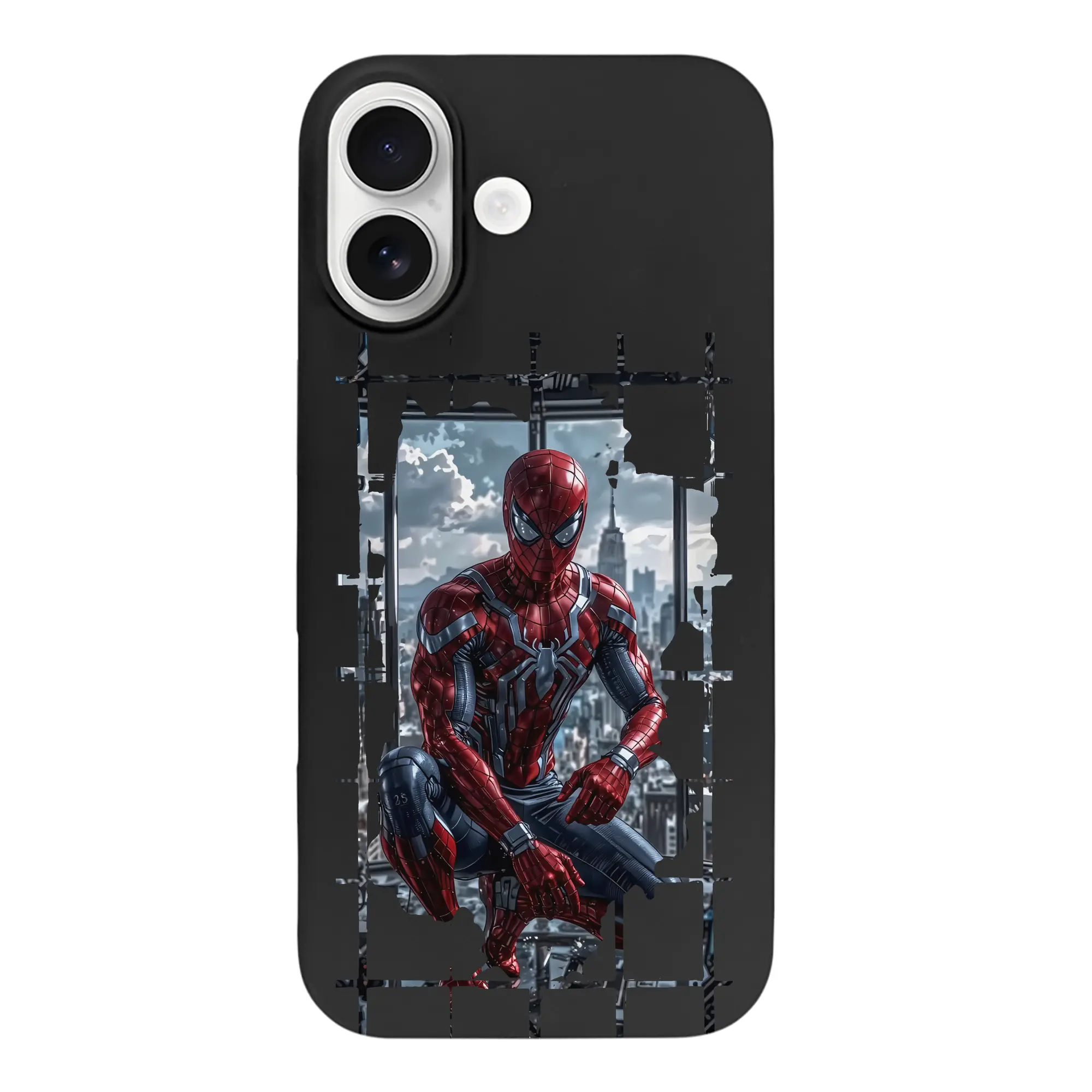 アベンジャーズ (Avenjāzu) グッズ スパイダーマン（Spider-Man） - iPhone 17 シリーズ シリコンケース 薄型 耐衝撃 指紋防止 ソフトタッチカバー 精密フィット 傷防止 保護ケース iPhone 17/17 Air/17 Pro/17 Pro Max 対応